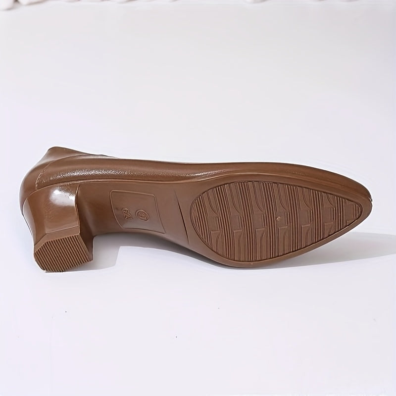 Women's Mary Jane Heels Chunky Block Heel Breathable PVC Summer Dress Shoes