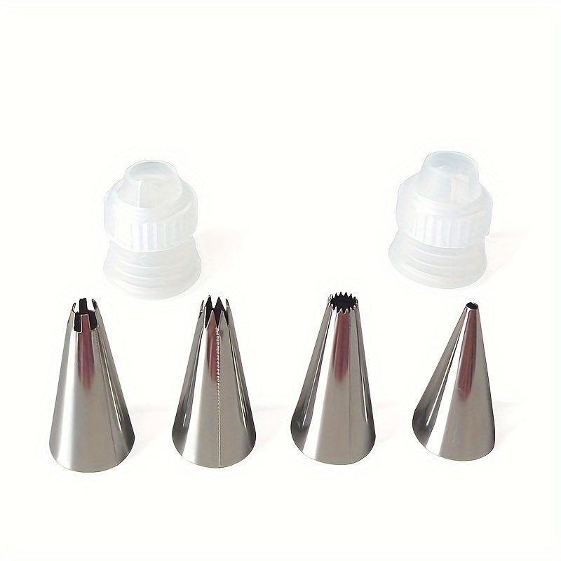 Набор для украшения тортов — включает в себя 17 профессиональных насадок для кондитерских изделий, точную ручку и кондитерские мешки для самостоятельного украшения тортов.