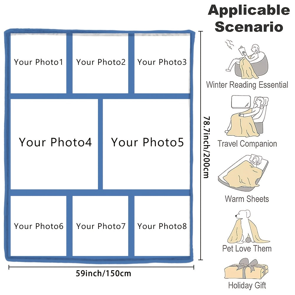 Индивидуальное фланелевое одеяло с фотографией, мягкое теплое одеяло с памятью для пар, семей, дивана, кровати, кемпинга