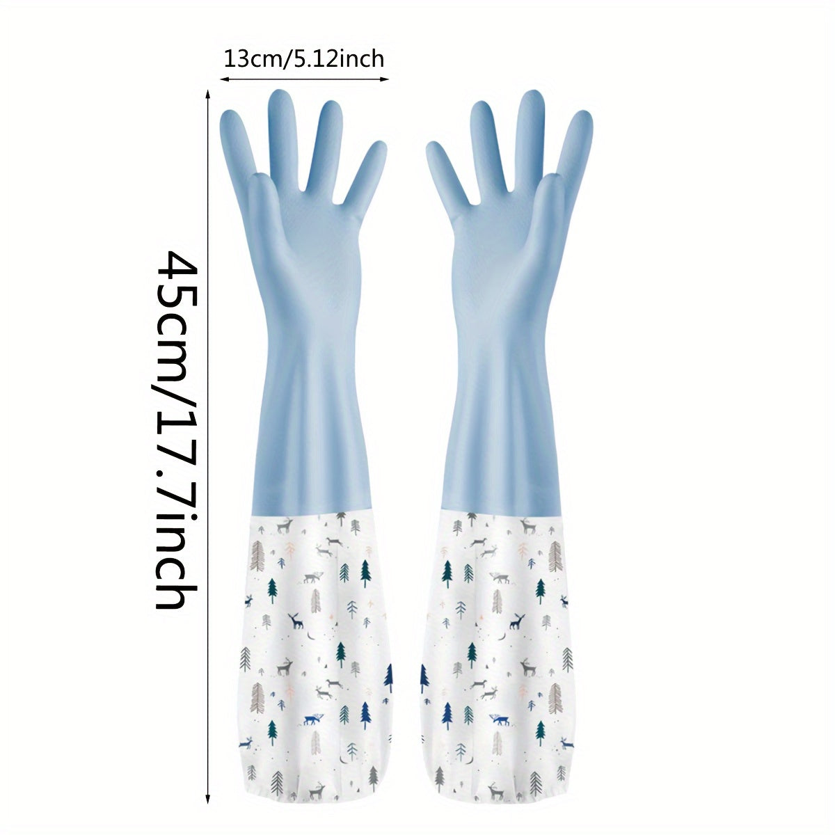 Mustahkam kauchuk tozalash qo'lqoplari - qo'shimcha qalin, suv o'tkazmaydigan, sirpanmaydigan oshxona, idish yuvish va uyda foydalanish uchun - qo'rg'oshinsiz, 3 rangda (Katta)