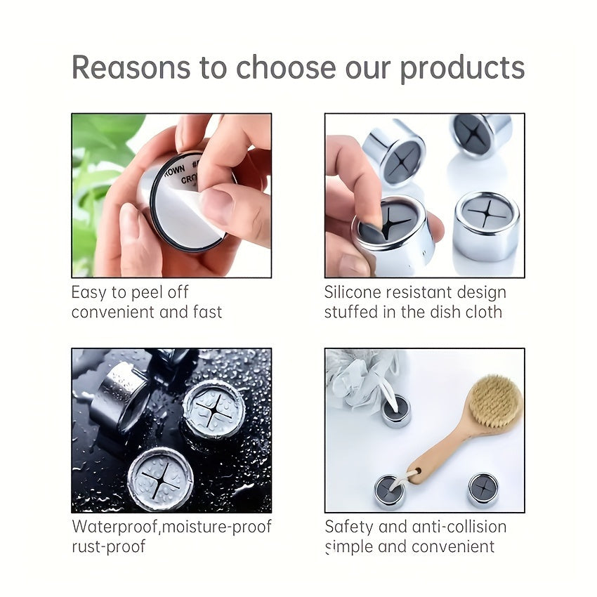 Durable Circular Towel Hook Non-Drill Wall Mount for Bathroom Kitchen Garage