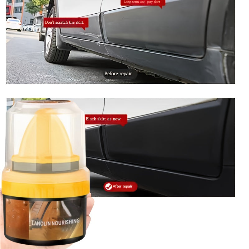 Car Plastic Restoration Paste for Scratch Repair Black Gloss Finish Easy Application