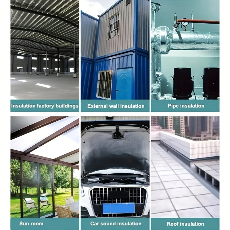 Foam Rubber Soundproofing Insulation Mat for Car Hood Fenders 10mm Thick