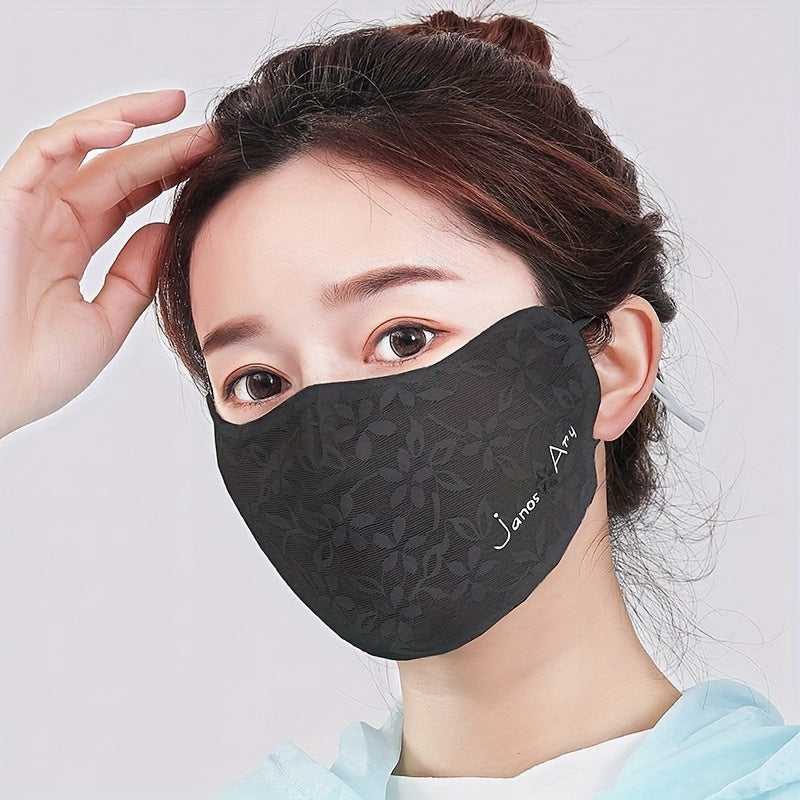 Women’s UV Protection Face Mask Breathable Ice Silk Summer Thin Eye Mask Pack of 1-5