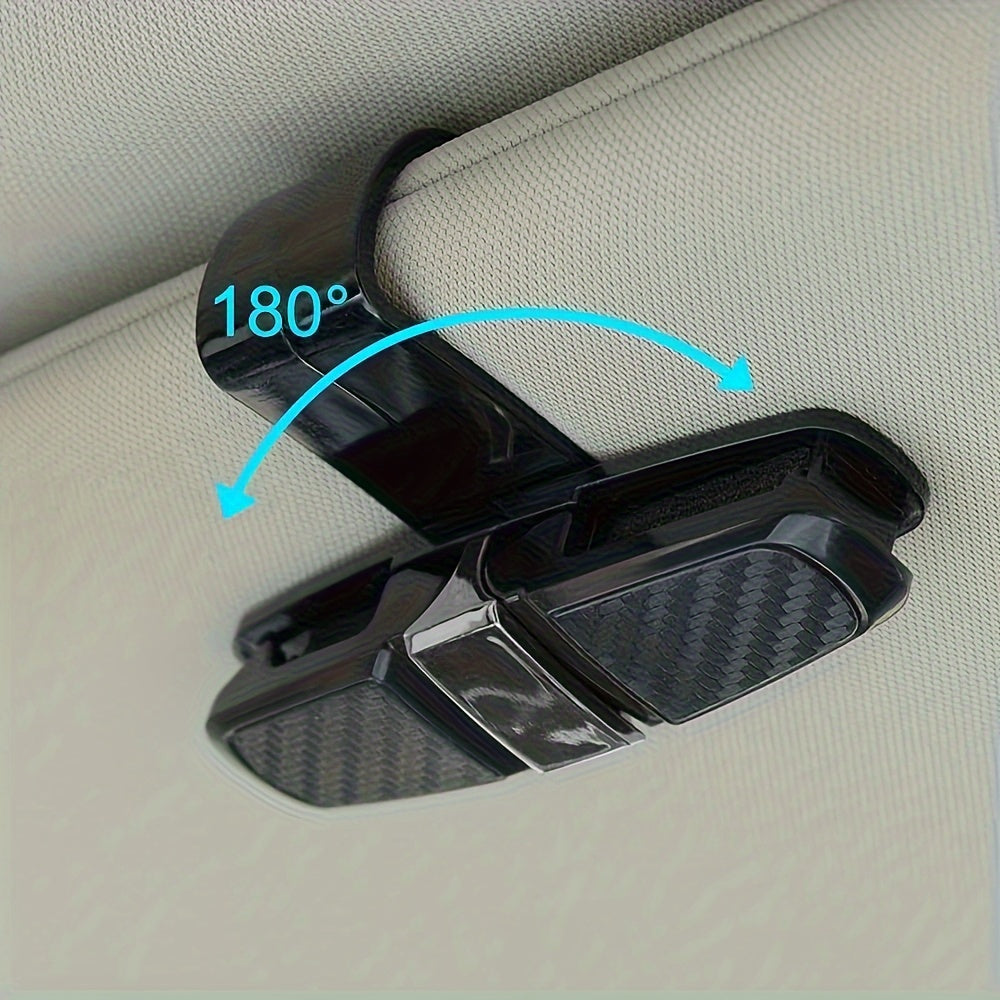 Car Visor Organizer with Sunglasses Holder and Ticket Card Clamp