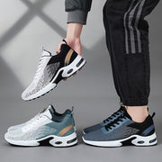 Men's Breathable Woven Sneakers for Outdoor Running All-Season Shock Absorption