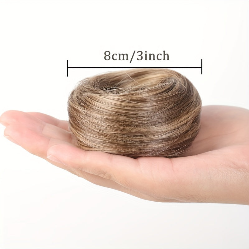 Women's Synthetic Straight Hair Bun Hairpiece Natural Look All Ages