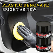 Restaurador de plásticos para interiores de coche y brillo para neumáticos, cera para reparación de arañazos