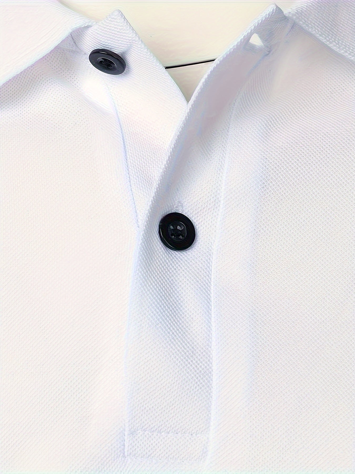 Men's Short Sleeve Solid Color Golf T-Shirt Summer Casual Business Leisure Polyester