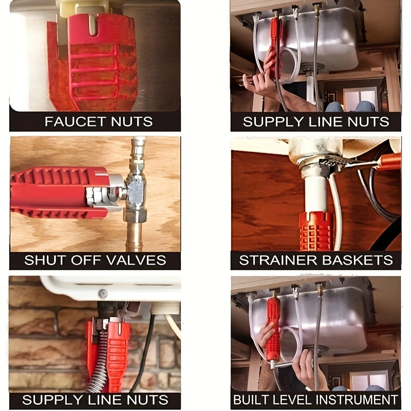 Multipurpose Faucet Wrench Tool for Sink and Pipe Installation in Bathroom and Kitchen