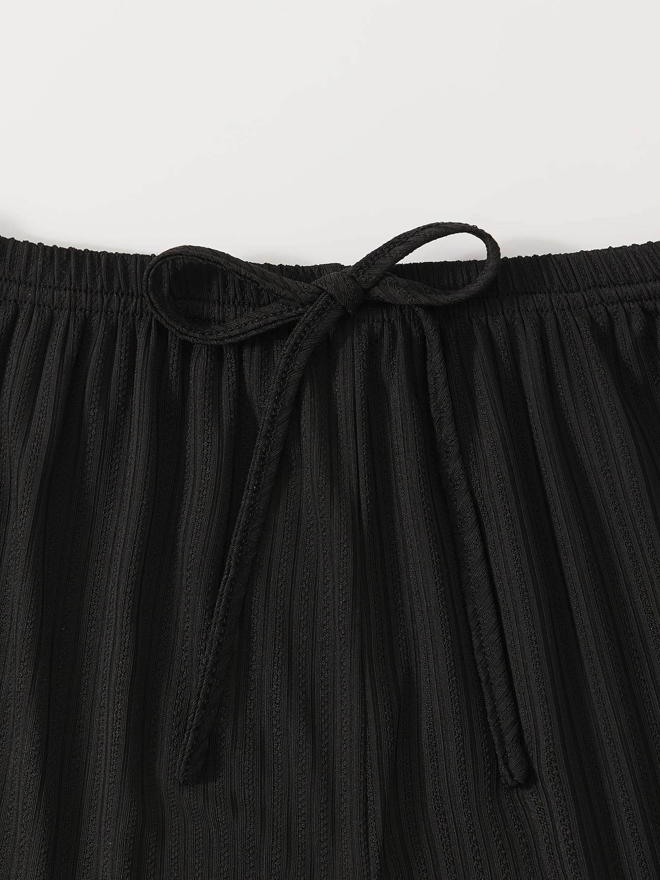 Women's Ribbed Fabric Pajama Set with Suspender Top and Shorts