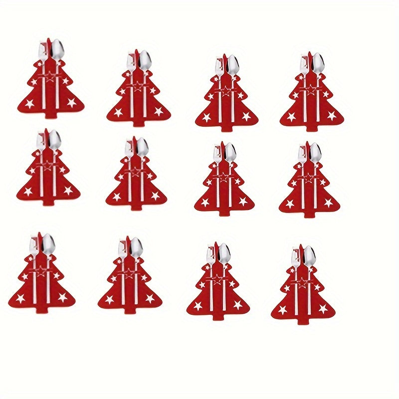 Easter Rabbit Felt Storage Bags for Tableware and Placemats Pack of 12