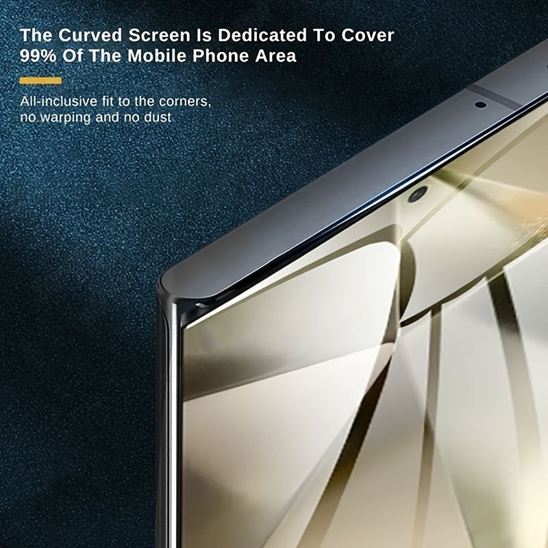 2 Piezas protectores de pantalla de hidrogel con mariposa de 360° para Samsung Galaxy S y Note Series