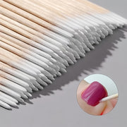 100Pcs Nail Sticks Wooden Swabs for Nail Art and Manicure Detail Correction