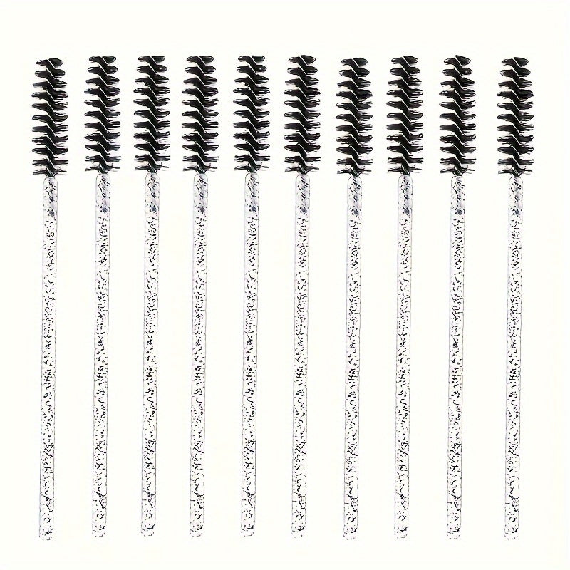 Qosh va kirpik cho'tkalar to'plami 100 dona Sayohat uchun saqlash, suv o'tkazmaydigan emas