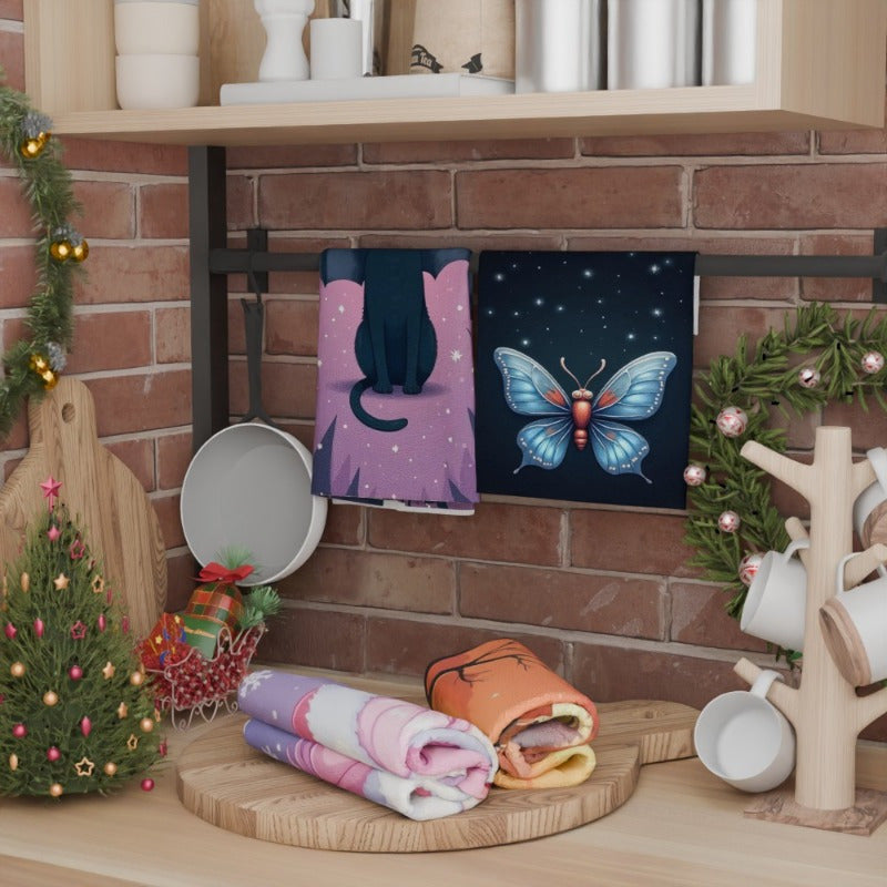 Christmas Kitchen Decor Set of 4 Soft Fabric Wall Hangings 45.72x66.04 cm