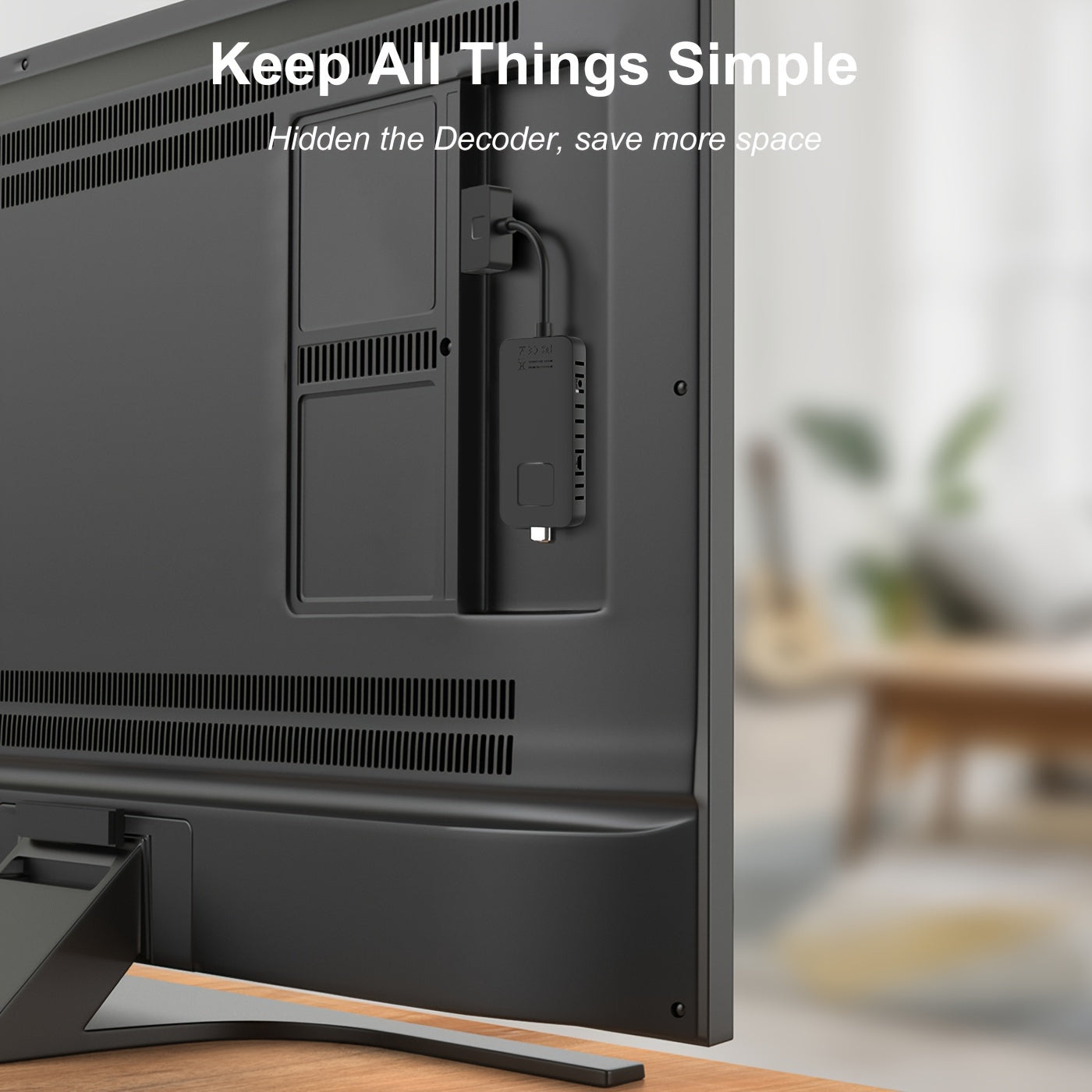 Mini DVB-T2 TV Stick with H.265 HEVC Decoding Scart Output Dolby Audio USB Multimedia PVR Recording