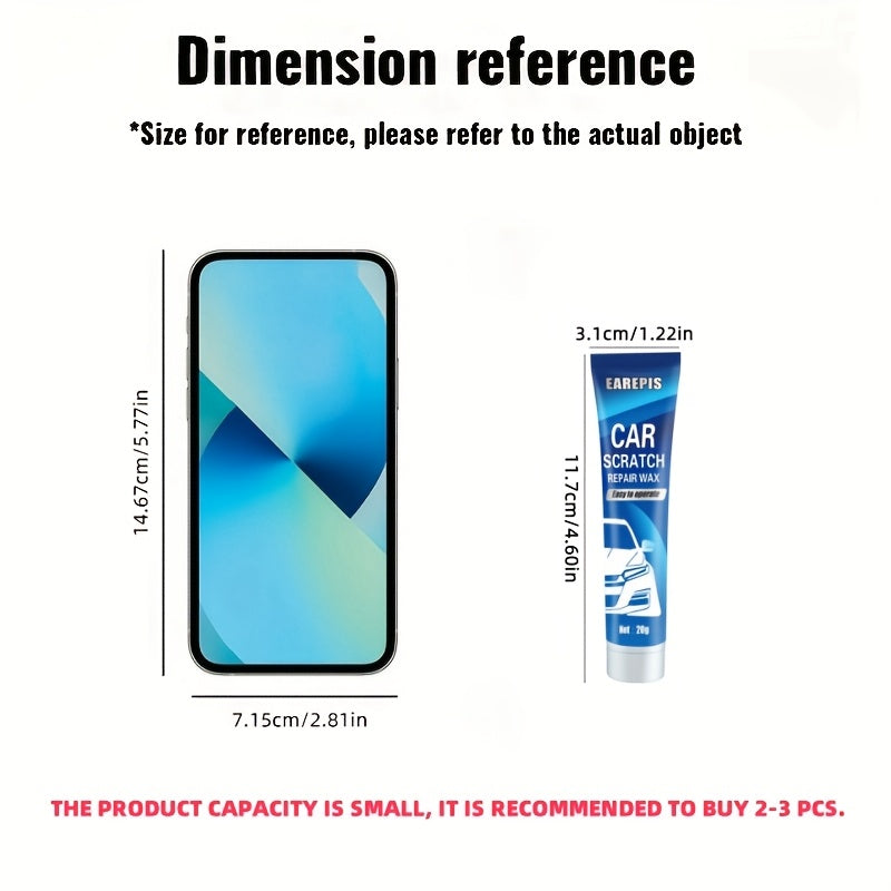 Car Scratch Remover Wax - Restores Shine Quickly for All Paint Colors