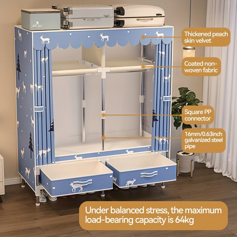Современный рождественский гардероб с дизайном оленя для общежитий и комнат