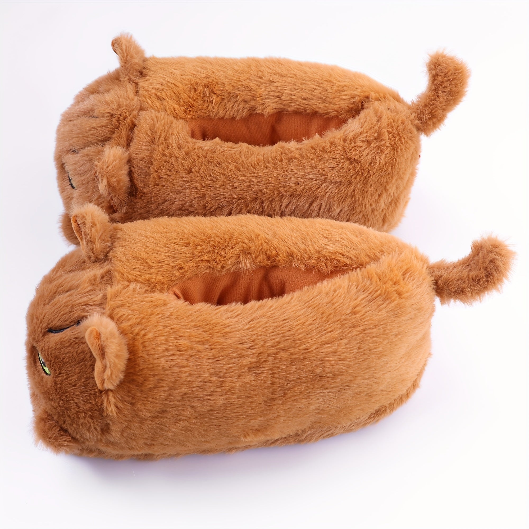 Women's Soft Plush Cartoon Cat Home Slippers Non-Slip Cushioned Cozy