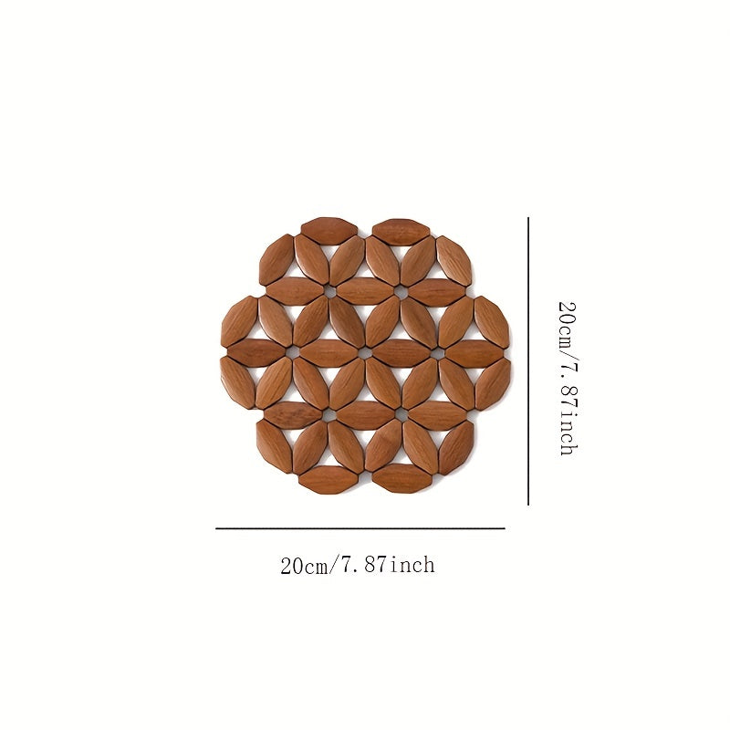 Bamboo Pot Holder Heat-Resistant Table Protector for Kitchen Dining