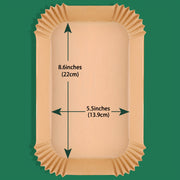 50 Non-Stick Parchment Liners for Air Fryer Trays, Disposable Baking Sheets, Oil and Water Resistant