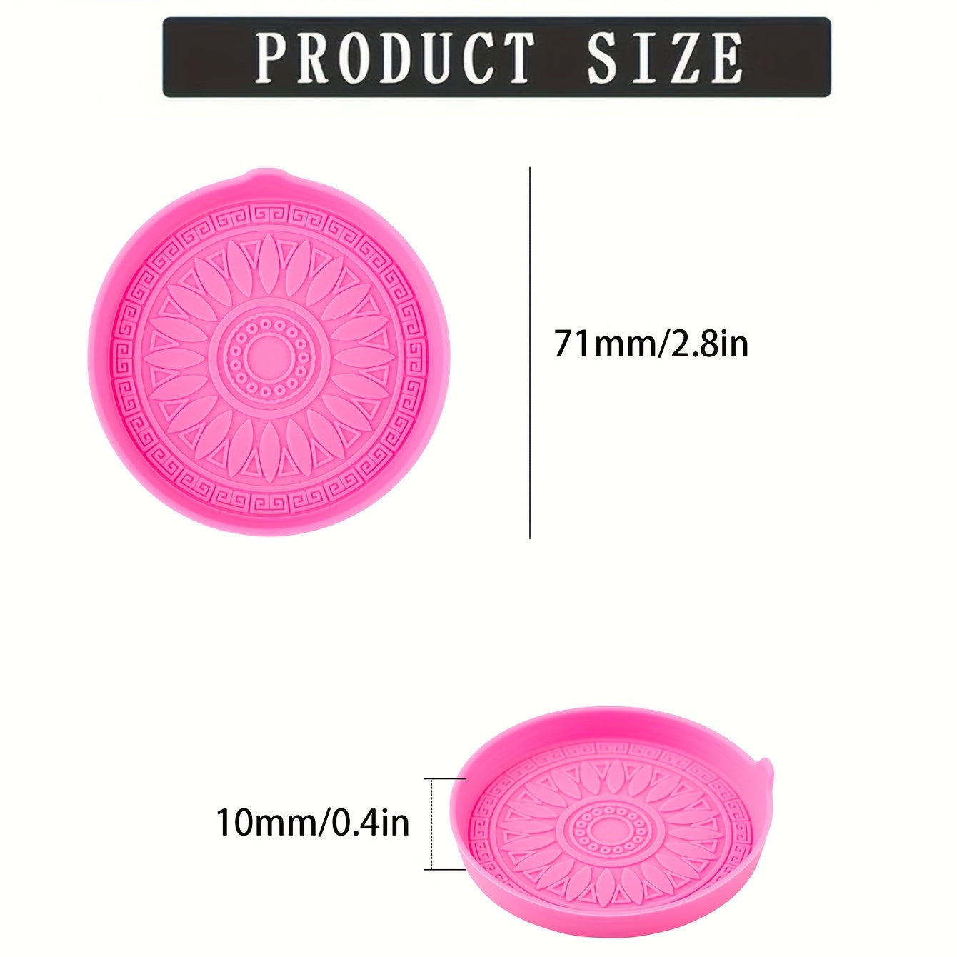 2pcs Car Interior Non-slip Heat Insulation Dust-proof Cup Holder Pad Universal