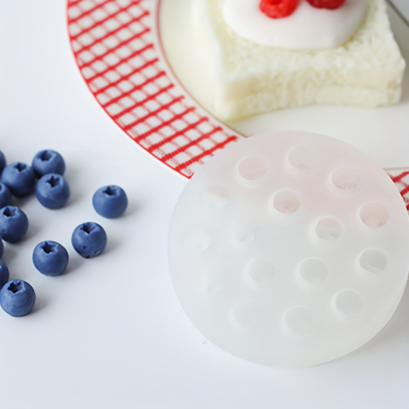Blueberry Silicone Mold for DIY Treats Crafts Pudding Chocolate Candy Soap Candle Making Kitchen Supplies