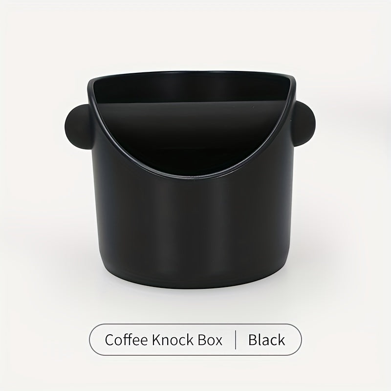 Vibrant Espresso Knock Box with Non-Slip Base and Silicone Knocking Rod