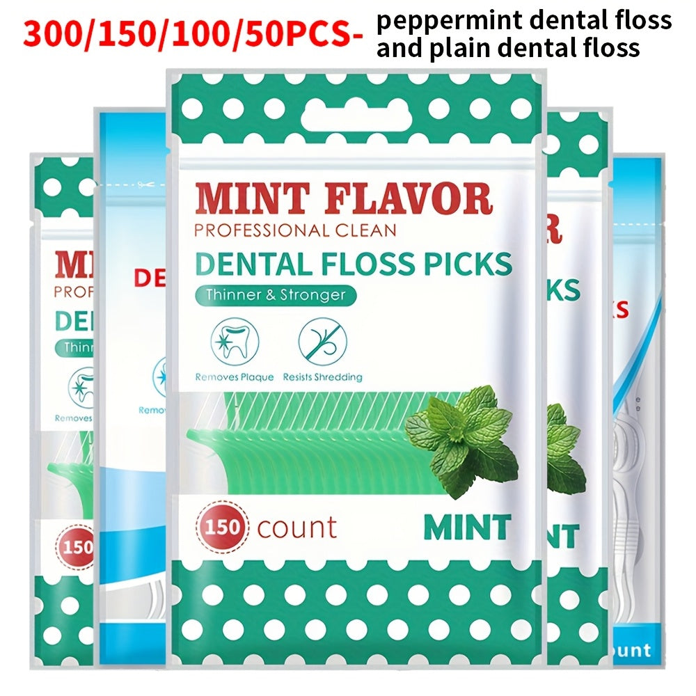 Tish uchun kattalar uchun floss stick to'plami, plastmassa, oson foydalanish va sayohat uchun qulay