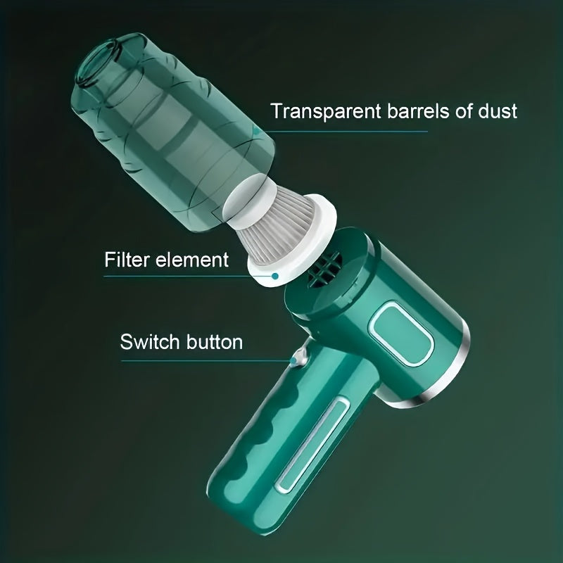 Cordless Handheld Vacuum Cleaner with Strong Suction Rechargeable Battery for Cars Homes Offices