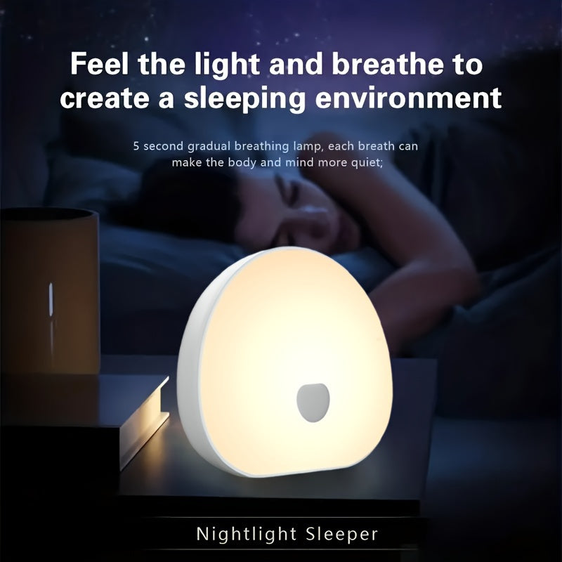 Rechargeable RGB Night Light with White Noise Sound, Color Changing, 2 Timers, USB Port for Relaxing Sleep
