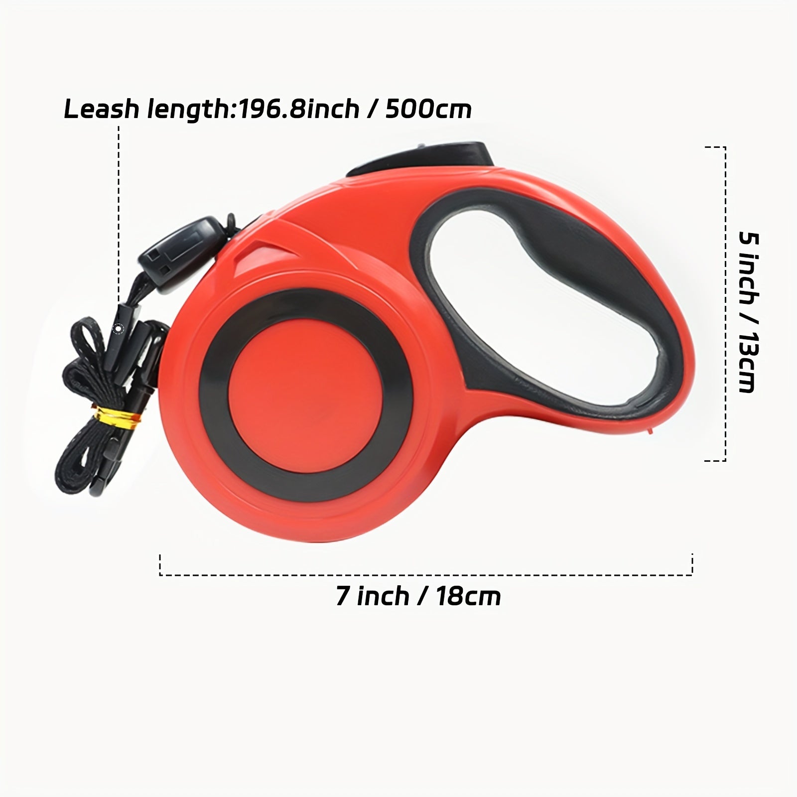 Adjustable 7.92m Dog Leash with Reflective Strap Made of ABS Material for All Breeds