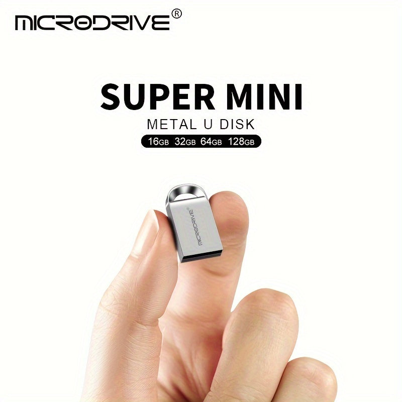 Mini USB Flash Drive with Key Ring 4GB to 128GB Portable Storage Creative Gift