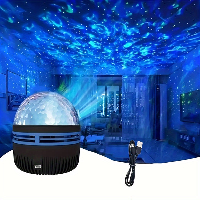 LED Projector with 14 Effects, Northern Lights and Ocean Wave Display for Bedroom and Home Decor