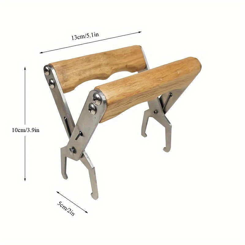 Asalarichilik uskunalari uchun qo‘l bilan ishlash uchun asalari parvarish qilish uchun uyasi ramka klipini chiqarish asbobi