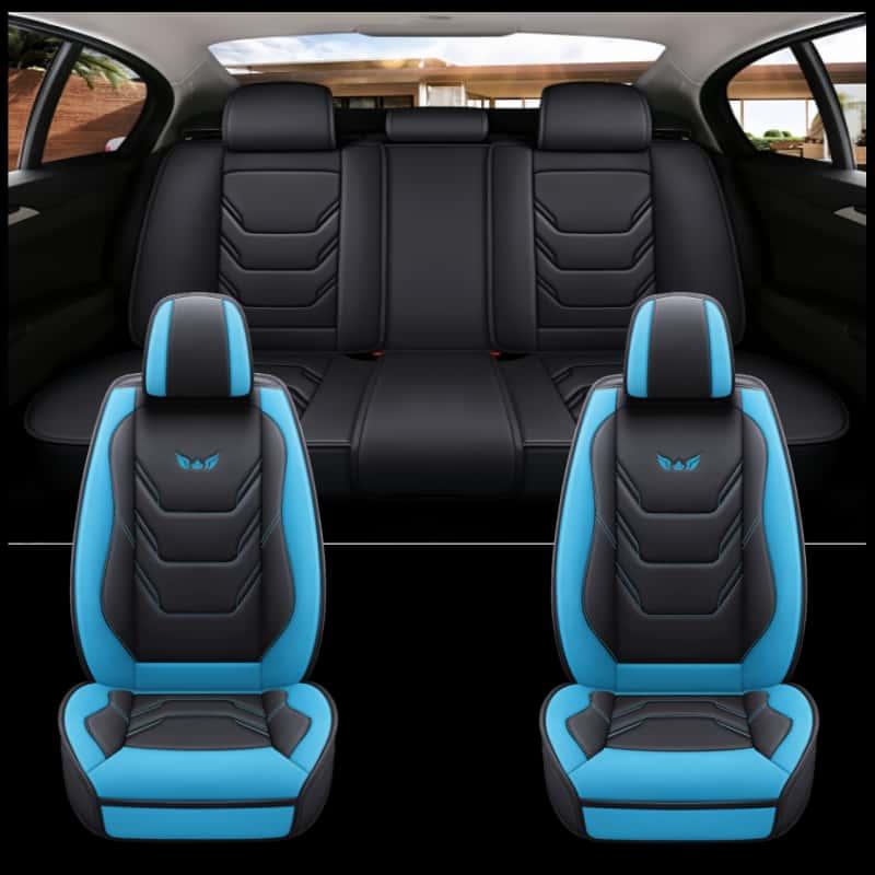 All-Season Premium PU Leather Car Seat Covers Universal Fit for Front and Rear