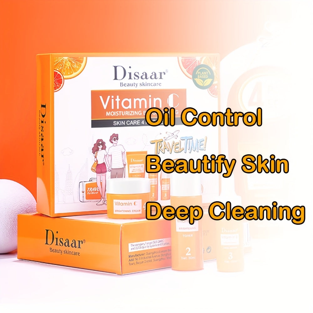 Set de regalo de loción corporal hidratante con vitamina C para verano unisex