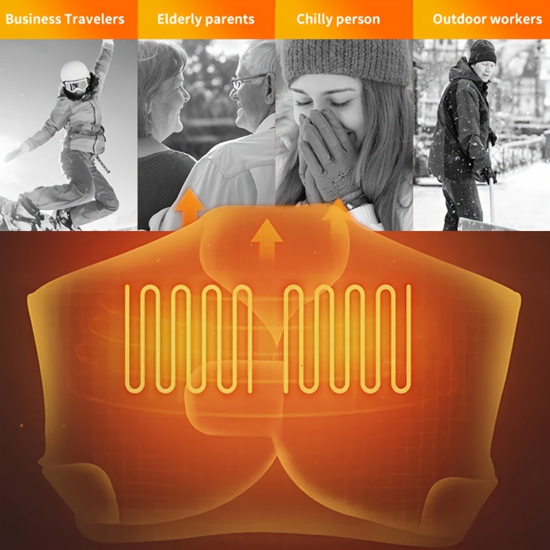 Uniseks isitiladigan qishda kiyiladigan yomgʻirga chidamli elektr tana isitkich uchun ochiq havoda