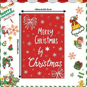 Christmas Tea Towel 18x66cm Winter Design Kitchen Decor Holiday Gift