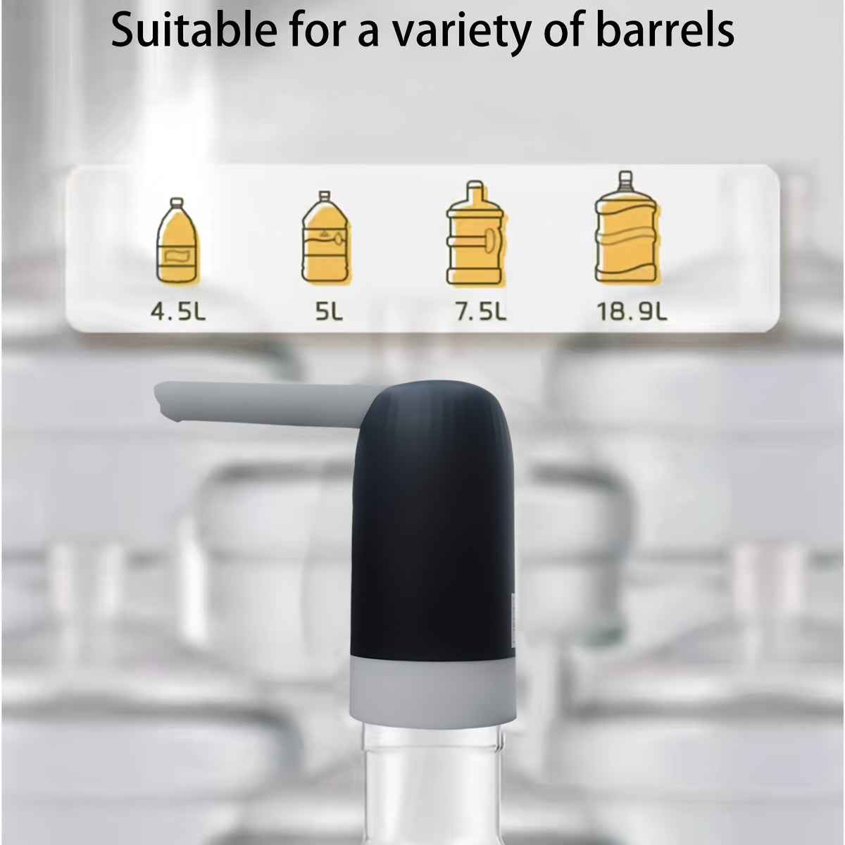 USB Rechargeable PP Water Tank Pump for Automatic Drinking Water Dispensing