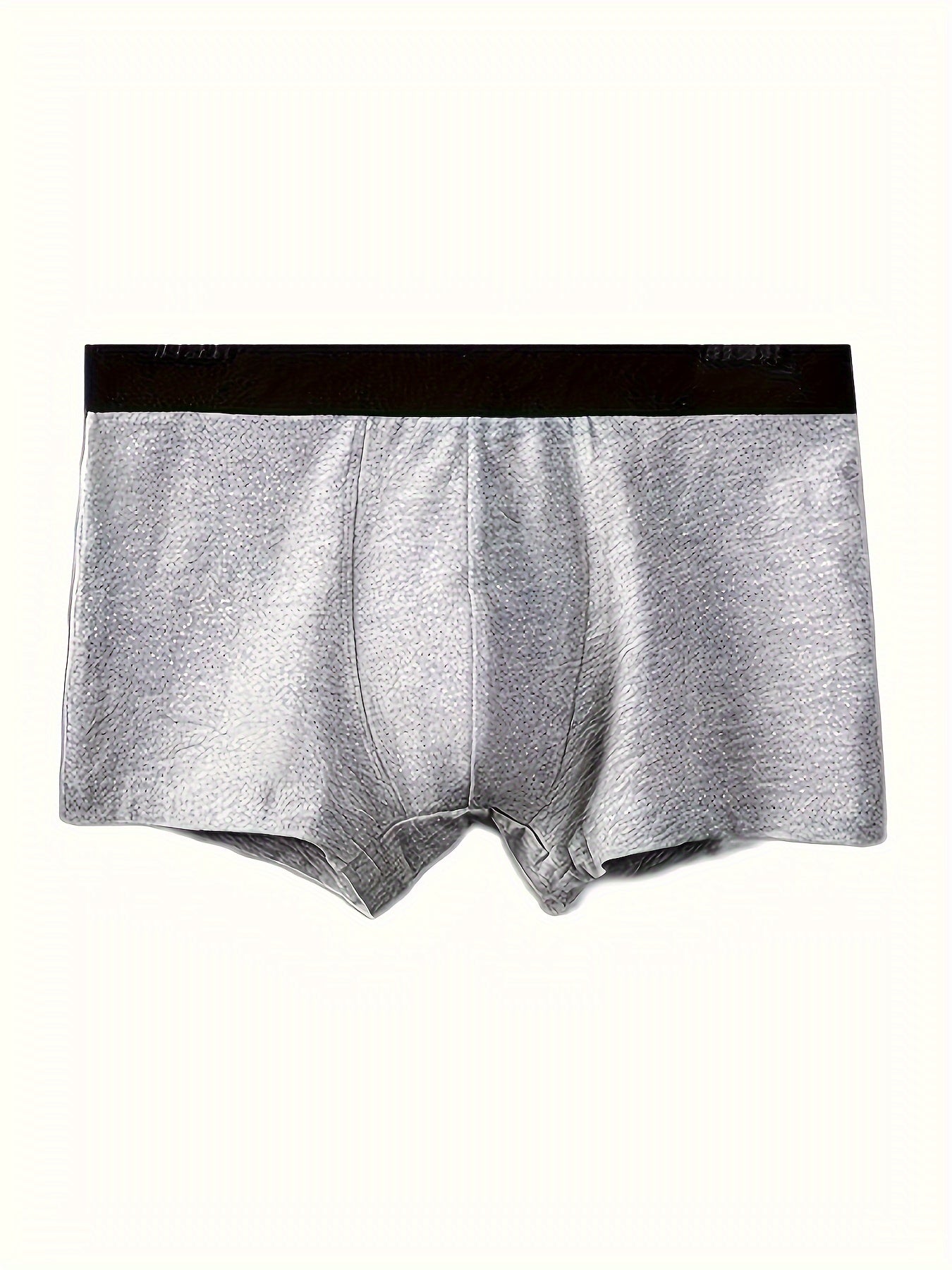 10 Pcs Men's Solid Cotton Boxer Briefs Breathable Comfortable Underwear