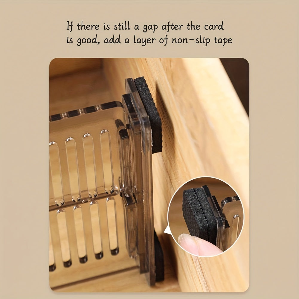 Adjustable Drawer Dividers for Underwear and Socks Non-Slip Space-Saving Storage Organizer