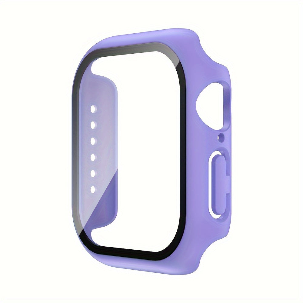 Tempered Glass Screen Protector Case for iWatch Series 4 5 6 7 8 9 10 SE 40mm 44mm 45mm 46mm Hard PC Bumper Scratch Resistant