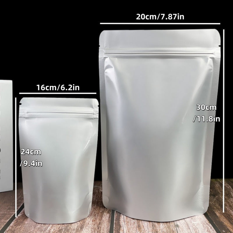 Self-Sealing Aluminum Foil Pet Food Storage Bag Stand-Up Ziplock Waterproof Moisture-Proof