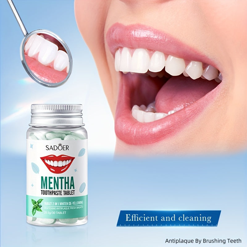 Chewing Mint Toothpaste Tablets Solid Toothpaste Granules Travel Fresh Breath Whitening