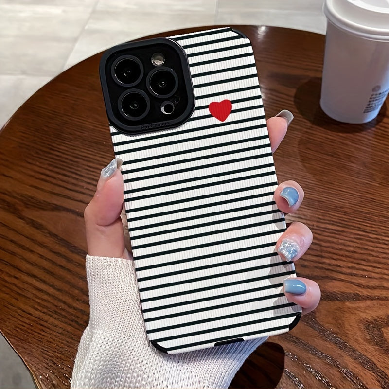 Faux Leather Phone Case for iPhone 15 14 13 12 11 X XS with Dirt-Resistant Design