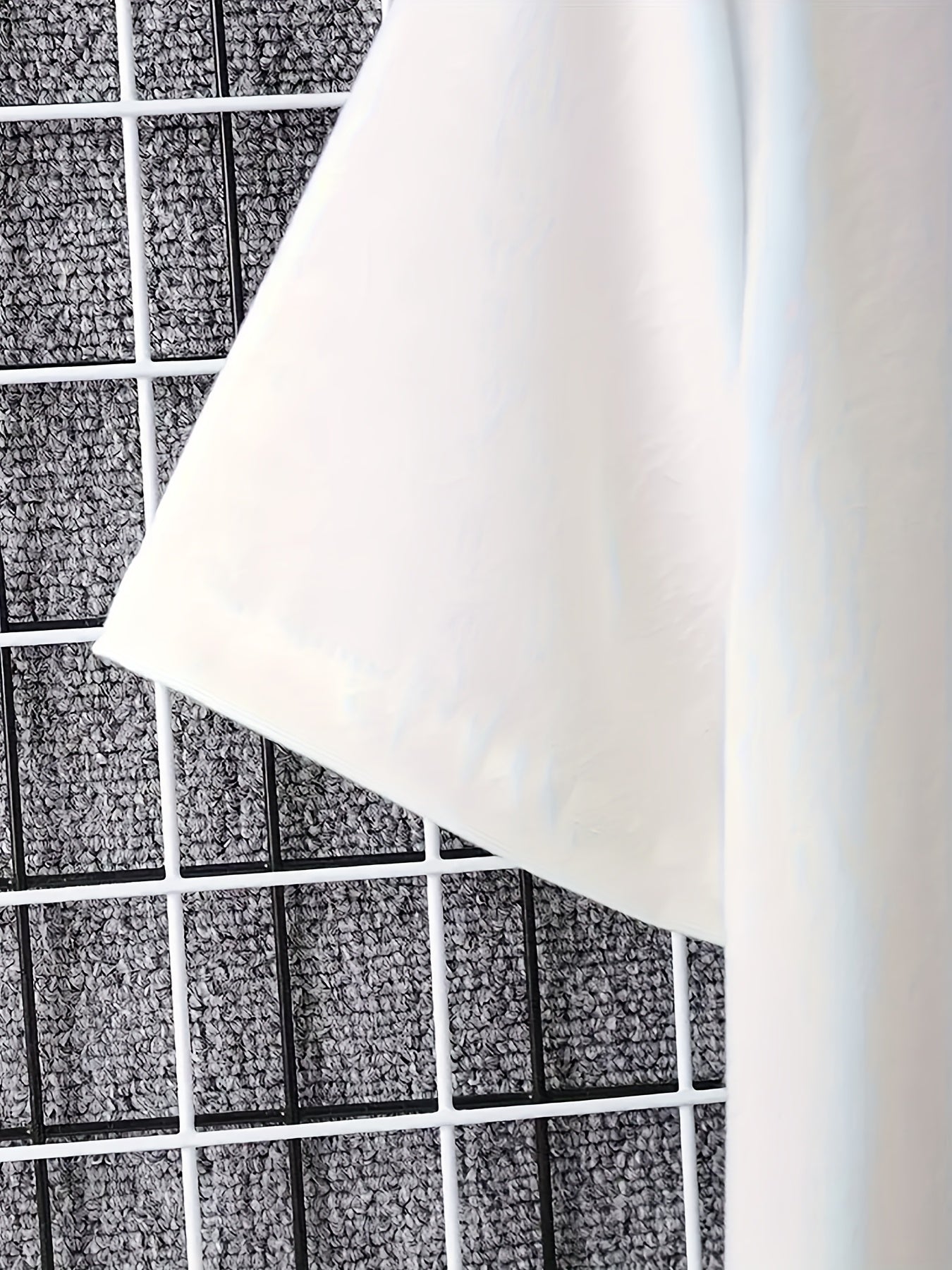 Men's Short-Sleeve Pajama Set with Geometric Pattern Polyester Spandex for All Seasons