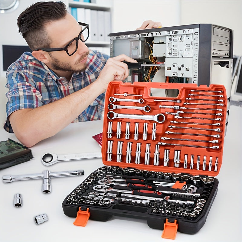 Professional Tool Set 46-151pcs Vanadium Chromium Steel Repair for Cars Bikes