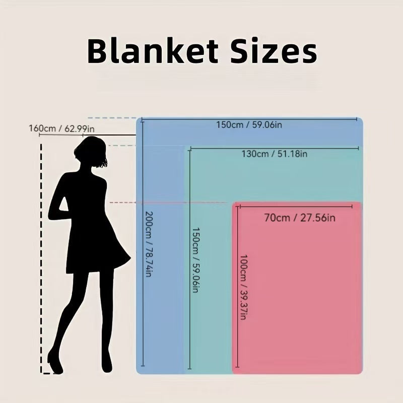 Gray Pattern Flannel Throw Blanket Soft Warm Cozy for Home Camping Travel